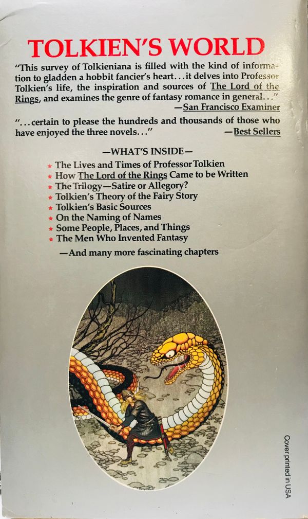 Tolkien: A Look Behind The Lord of the Rings by Lin Carter