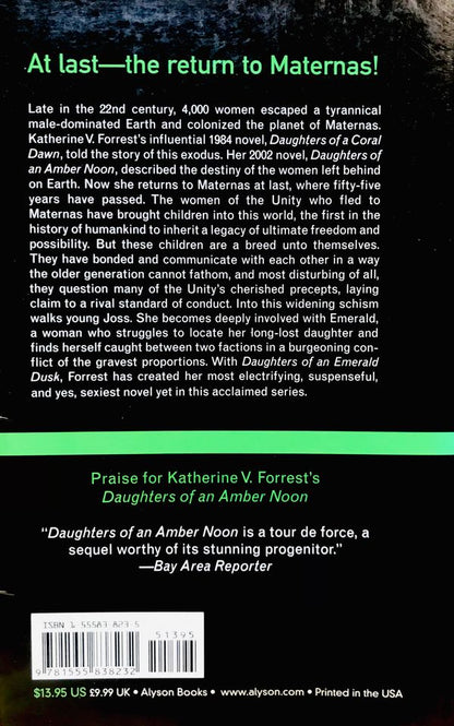 Daughters of an Emerald Dusk by Katherine V. Forrest