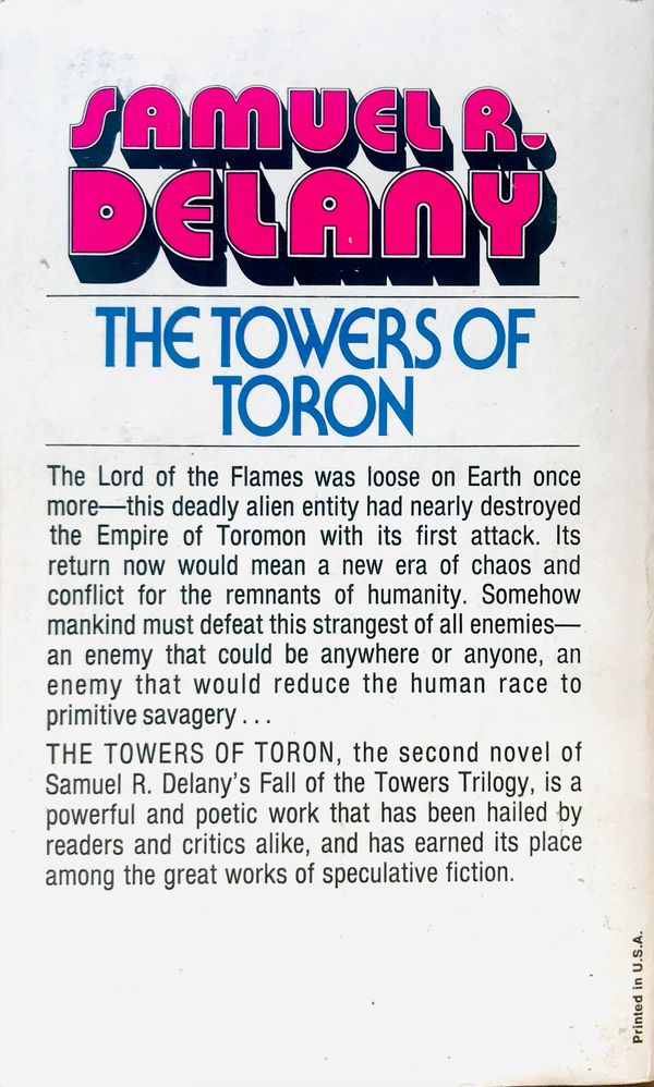 The Towers of Toron by Samuel R. Delany (signed)